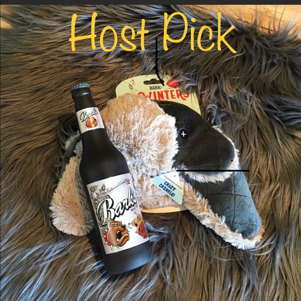 Sale ⭐️Bark Box ~ Crazy Crinkle Hat & Woof Beer